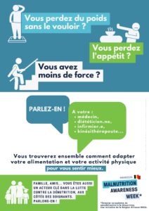 Affiche Malnutrition awareness week - semaine de sensibilisation à la dénutrition