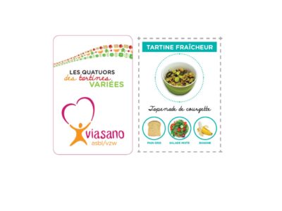 Jeu de cartes tartines -Viasano - Manger Bouger